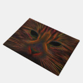 Tabby Cat Design Oranje Copper Black Photo Art Deurmat (Schuin)