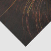 Tabby Cat Design Oranje Copper Black Photo Art Tissuepapier (Detail)