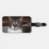 Tabby Cat die naar jou kijkt Bagagelabel (Achterkant horizontaal)