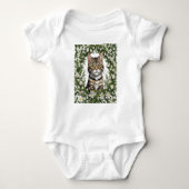 Tabby Cat en Massachusetts Mayflowers 1 Romper (Voorkant)