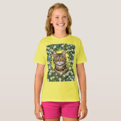 Tabby Cat en Massachusetts Mayflowers 3 T-shirt (Voorkant volledig)
