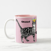 Tabby Cat Funny Queen cats Mok cadeau (Links)