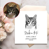 Tabby Cat gepersonaliseerde Drinken op mij Servet