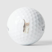 Tabby Cat Golf Balls Golfballen (Voorkant)