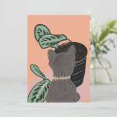 Tabby Cat Gray Planten Dank u (Staand voorkant)