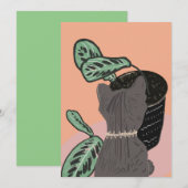 Tabby Cat Gray Planten Dank u (Voorkant / Achterkant)