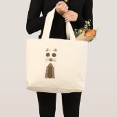Tabby CAT Grote Tote Bag (Voorkant (product))