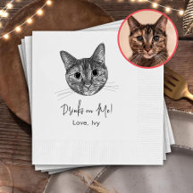Tabby Cat Hand Tekening Gepersonaliseerde Drinken 