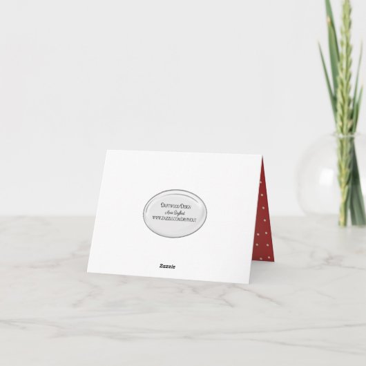 Tabby Cat Hartelijk dank voor de vergadering van h Bedankkaart (Achterkant)