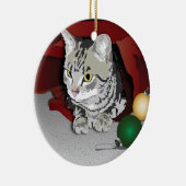 Tabby Cat Holiday Ornament (Rechts)