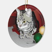 Tabby Cat Holiday Ornament (Links)