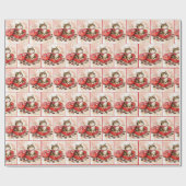 Tabby Cat In a Valentine Heart Candy Box Cadeaupapier (Vlak)