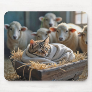 Tabby Cat in de schuur manager Muismat