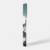 Tabby Cat in Preppy winterkleding en Pet iPhone Hoesje (Rechterkant)