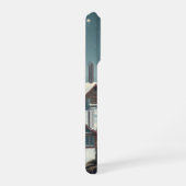 Tabby Cat in Preppy winterkleding en Pet iPhone Hoesje (Rechterkant)