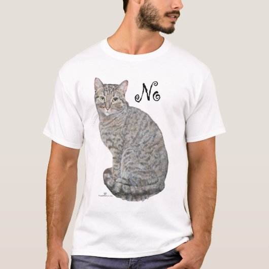 Tabby Cat is niet geopend T-shirt (Voorkant)