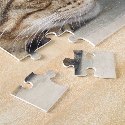 Tabby Cat Jigzaag Legpuzzel (Zijkant)