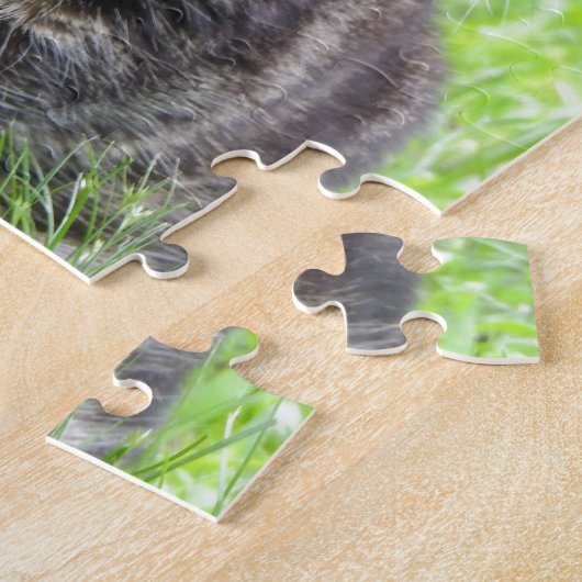 Tabby Cat Jigzaag Puzzle Legpuzzel (Zijkant)