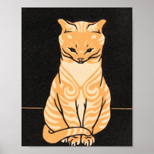 Tabby Cat - Julie De Graag Poster