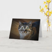 Tabby Cat, kaart (Gele Bloem)