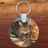Tabby Cat key chain Sleutelhanger (Voorkant)