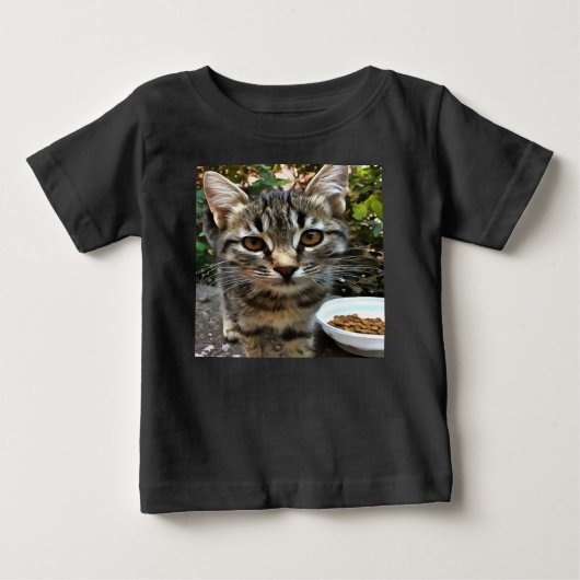 Tabby Cat Kitten die oog contact maken (Voorkant)