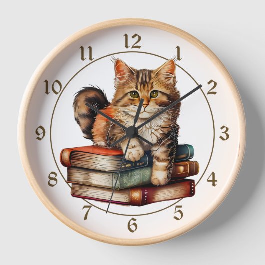 Tabby Cat Kitten op  boeken (Voorkant)