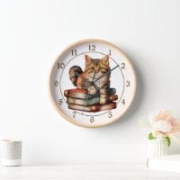 Tabby Cat Kitten op boeken