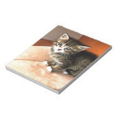Tabby Cat Kitten Pet Portret Notitieblok (Linkerzijde)