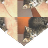 Tabby Cat Kitten Pet Portret Tafelkleed (Gekanteld)