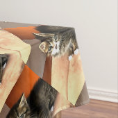 Tabby Cat Kitten Pet Portret Tafelkleed (Voorbeeld)