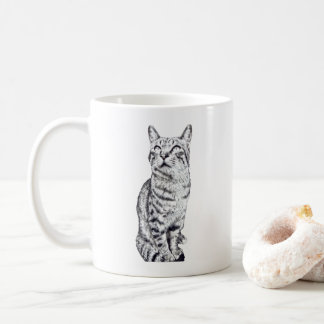 tabby cat koffiemok
