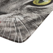 Tabby Cat Licking Paw Snijplank (Hoek)