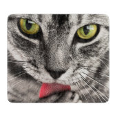 Tabby Cat Licking Paw Snijplank (Voorkant)