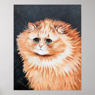 Tabby Cat, Louis Wain Poster