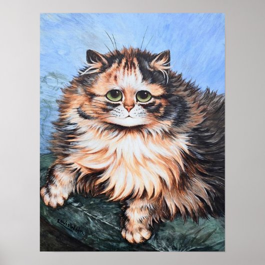 Tabby Cat, Louis Wain Poster (Voorkant)