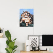 Tabby Cat, Louis Wain Poster (Thuiskantoor)
