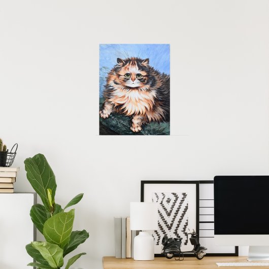 Tabby Cat, Louis Wain Poster (Thuiskantoor)