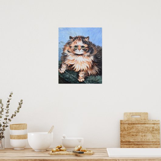 Tabby Cat, Louis Wain Poster (Keuken)