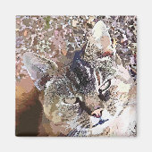 TABBY CAT MAGNEET (Voorkant)