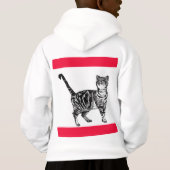 Tabby Cat Merry Kerstmis Catsmus Red Funny Cats H (Achterkant)