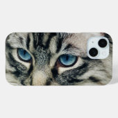 Tabby Cat met Blue Eyes Close-up Case-Mate iPhone Case (Achterkant (horizontaal))