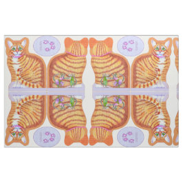 Tabby Cat met dansende Mice Pillow Stof