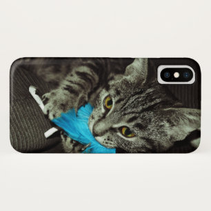 Tabby Cat met Veer van Shirley Taylor Case-Mate iPhone Case
