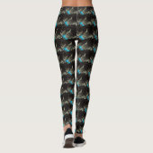 Tabby Cat met Veer van Shirley Taylor Leggings (Achterkant)