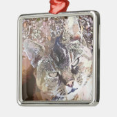TABBY CAT METALEN ORNAMENT (Links)