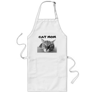 Tabby CAT  MOM Apron Lang Schort