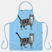 Tabby Cat On Light Blue Cats Schort voor huisdiere (Voorkant)