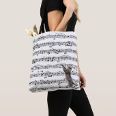 Tabby Cat op vel Music Tote Bag (Dichtbij)
