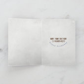 tabby cat op witte verjaardag kaart (Binnen)